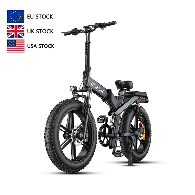 ENGWE X20 US/EU warehouse 750w 20*4inch fat tires Triple Suspension Foldable E-bike 50KM x20 pro engwe bike