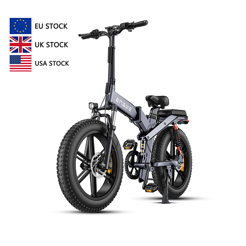 ENGWE X20 US/EU warehouse 750w 20*4inch fat tires Triple Suspension Foldable E-bike 50KM x20 pro engwe bike