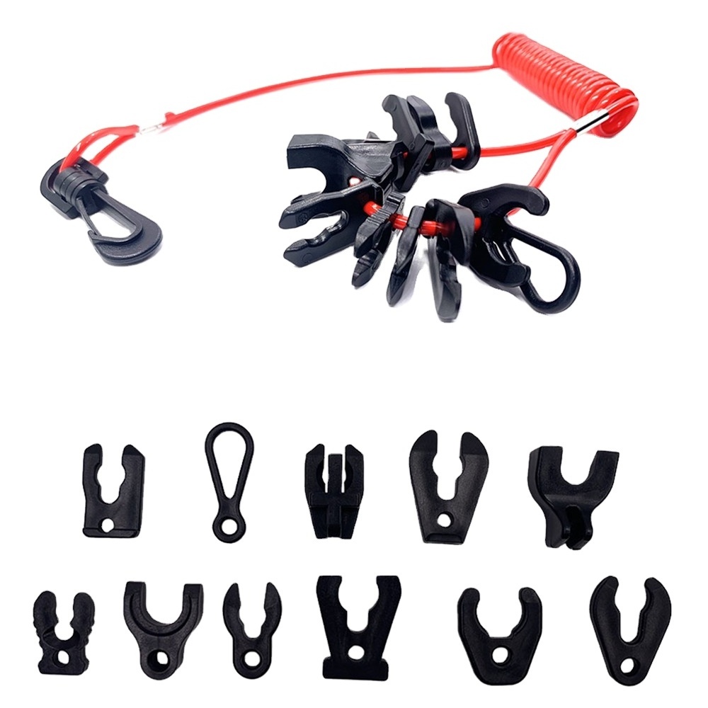 Other Marine Supplier Motor Boat Accessories Engine Kill Switch Keys with Lanyard