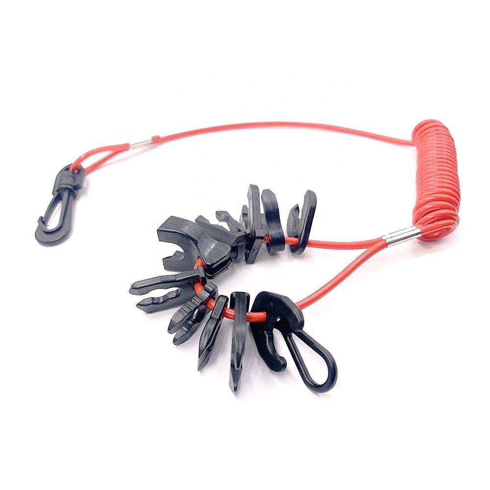 Other Marine Supplier Motor Boat Accessories Engine Kill Switch Keys with Lanyard