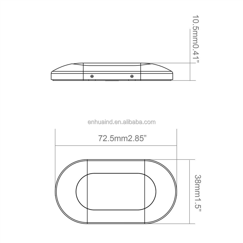 Led custom Oblong exterior marine stairs boat step lamp rv courtesy light for motorhome bus