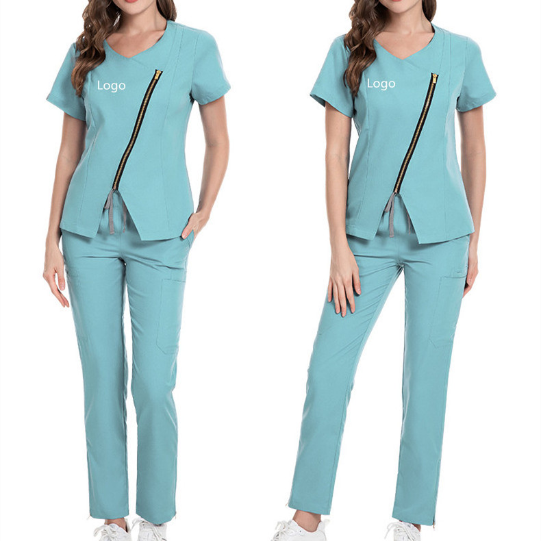 Stainless Steeluniforms Sets Women Nurse Fas90mm 23gk Suit Foldingl Wartificial Hard Bait Medical Uniforms for Women Spa Uniform