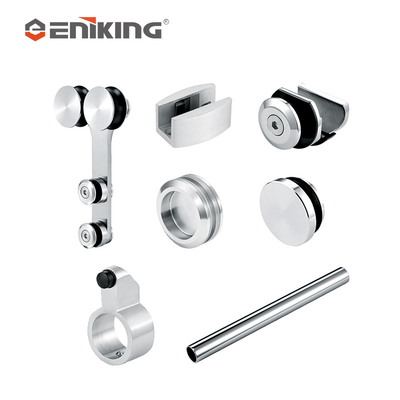 Modern Design Stainless Steel Glass Sliding Door System Best Price Frameless Shower Doors Hardware Accessories Kit for Bathroom