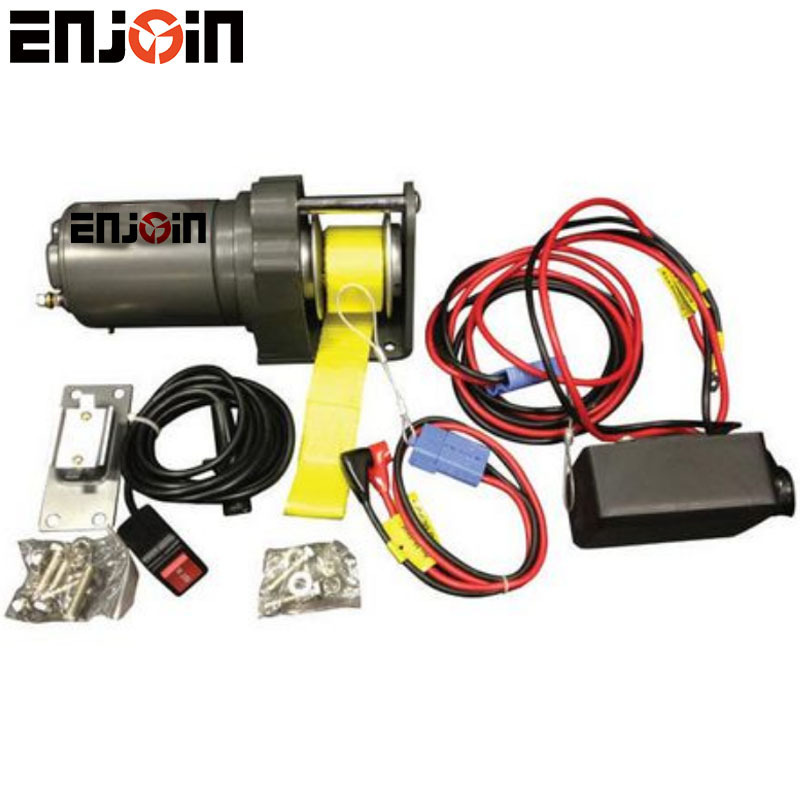 ENJOIN 12V 2000LBS 3000LBS Trailer Electric Winch With strap