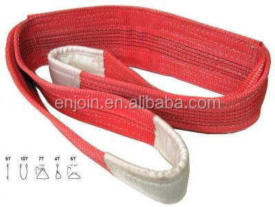 4 T Gray color polyester flat webbing lifting sling belt