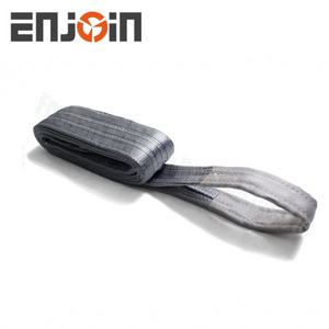 4 T Gray color polyester flat webbing lifting sling belt