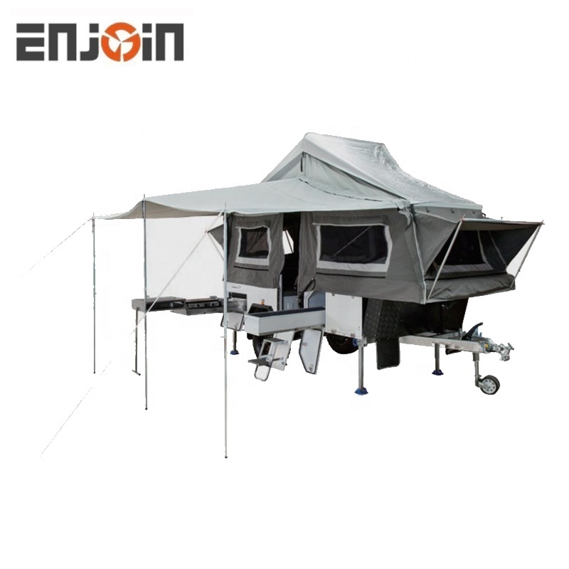 ENJOIN Waterproof Outdoor Camping Forward Fold Trailer Tent