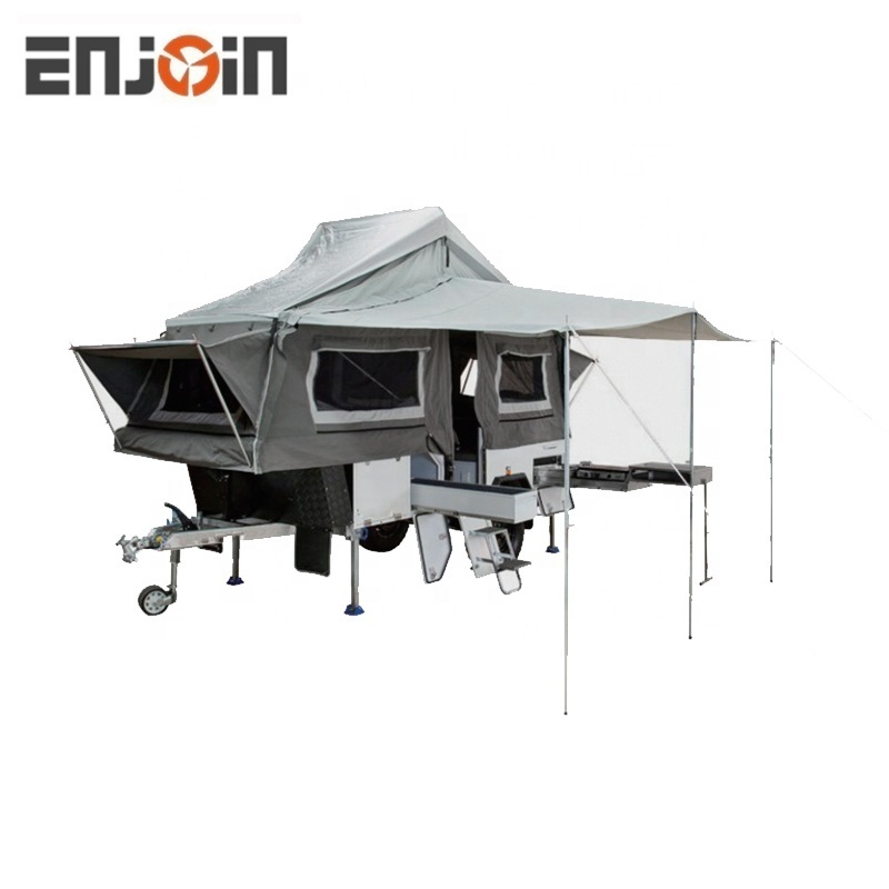 ENJOIN Waterproof Outdoor Camping Forward Fold Trailer Tent