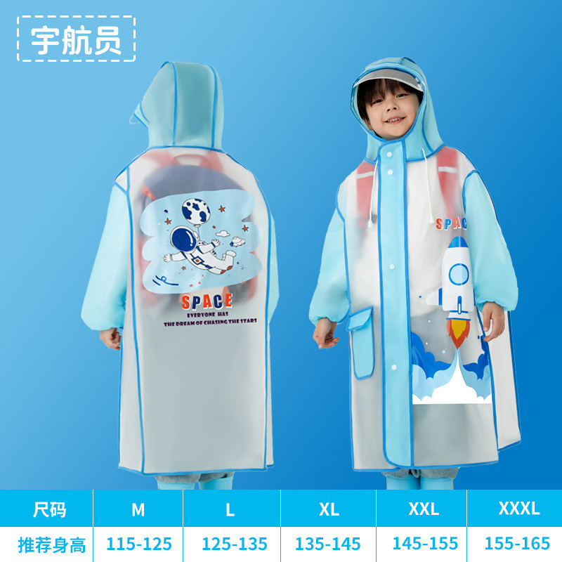 Kids Raincoats Waterproof Rainsuit 3D Cartoon Rain Jacket Toddler Rainwear Poncho For Girls Boys 2-12 Years