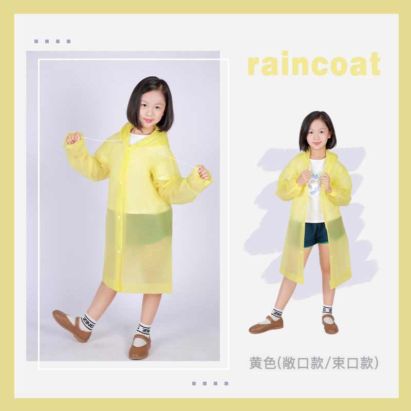 Kids Raincoats Waterproof Rainsuit Rain Jacket Toddler Rainwear Poncho For Girls Boys 2-12 Years