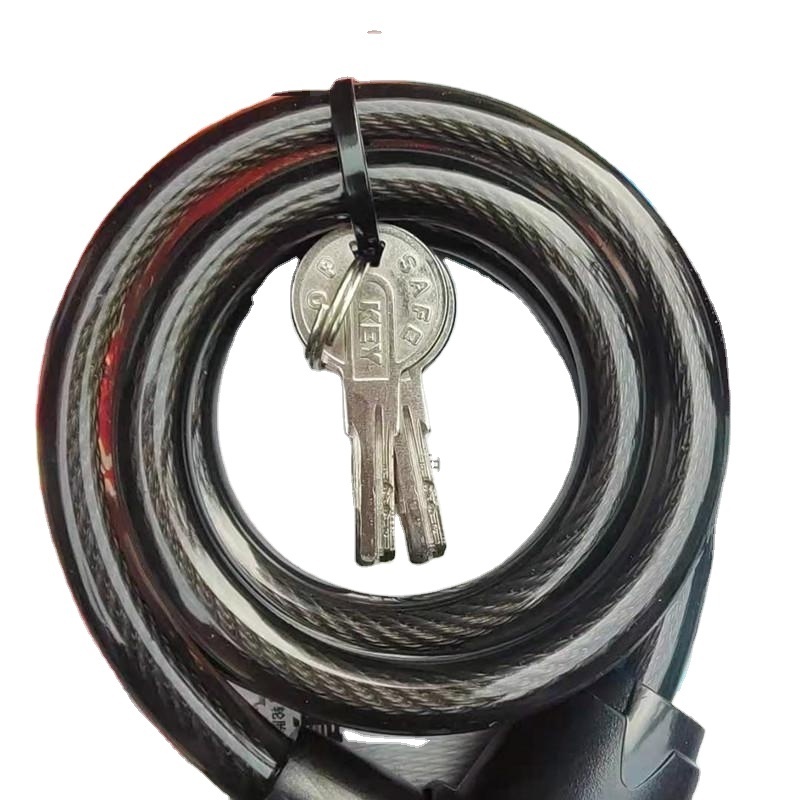 Anti Theft Bicycle Lock Cable with Mounting Bracket Bicycle Locks