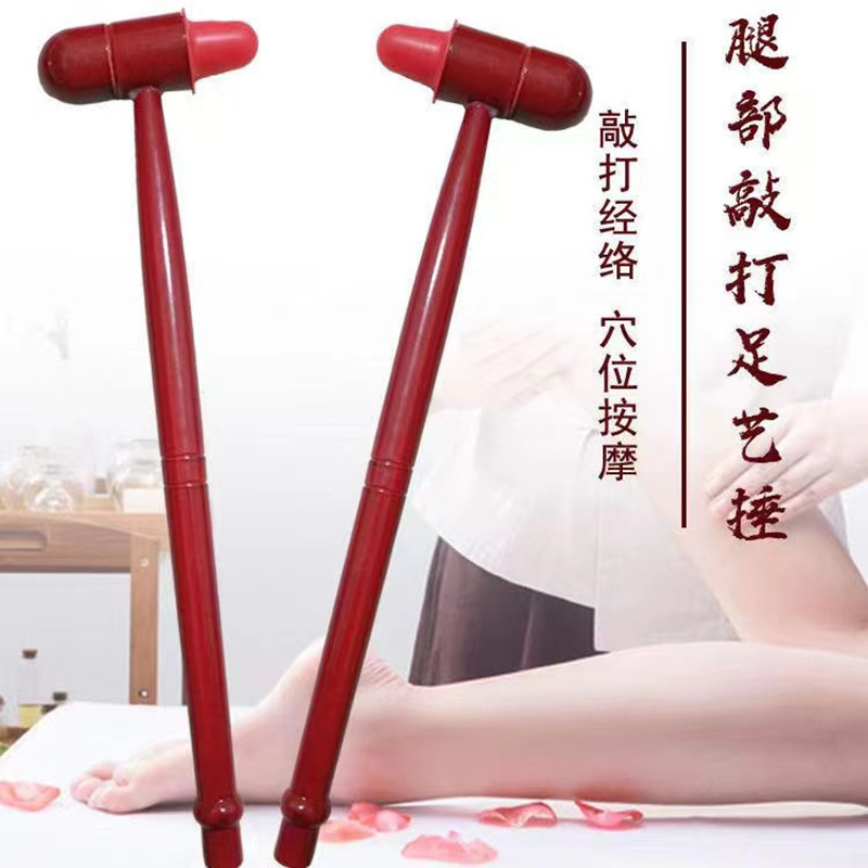 Long Handheld Legs Arms Back body Knock Scratcher Relaxing wooden massager hammer