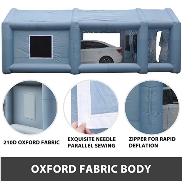 Free shipping Automotive Inflatable Portable Car Spray Paint Booth Garage Tent Automobile Painting Wash Room For Car