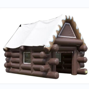 Outdoor Event Inflatable Ski Cabin Tent Irish Pub Inflatable Bar Pub Inflatable Log Cabin Tent House Tent For Sale