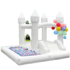 Toddler commercial use kids white bounce house white castle bounce house 13x13 inflatable bounce house for kids white