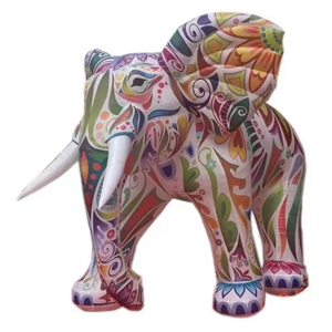 Giant Inflatable Colorful Elephant Balloon For Advertising Decoration Led Lighting Inflated Elephant Model