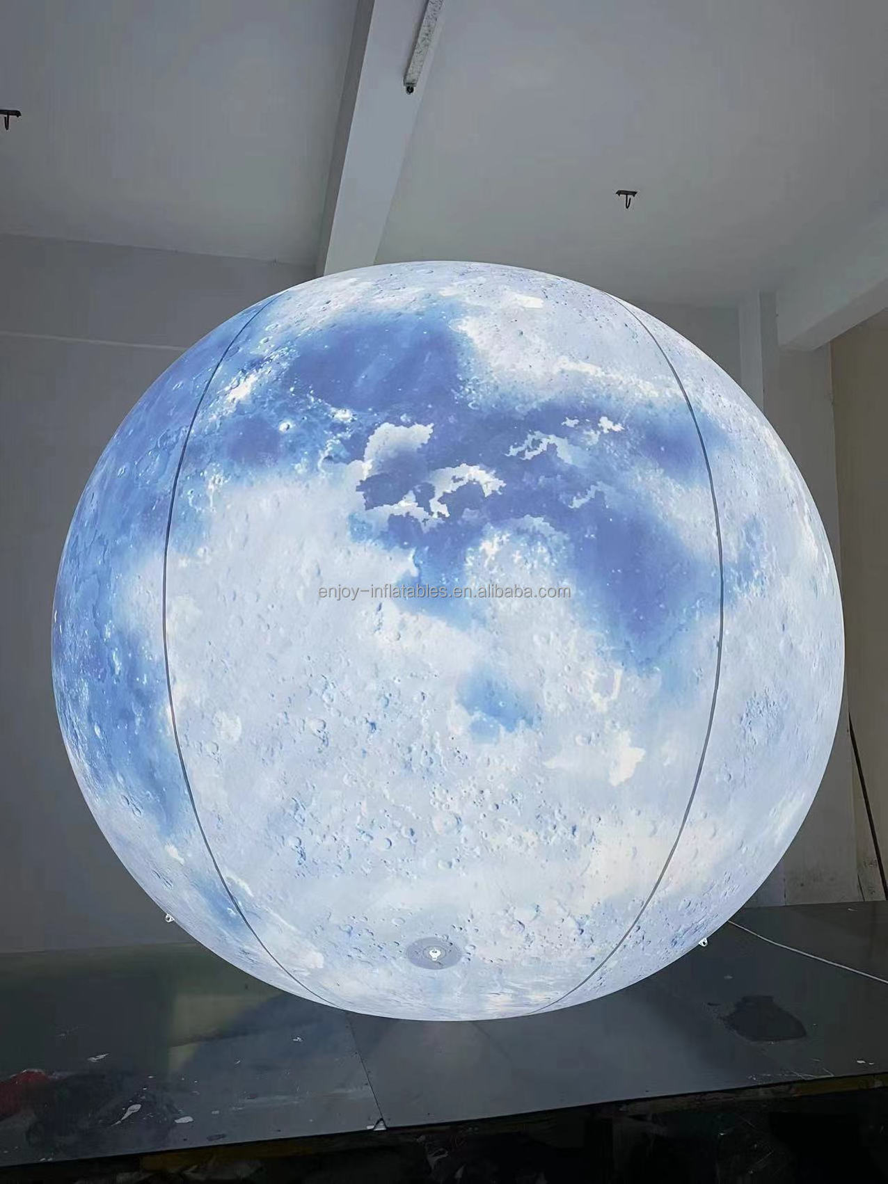 Large Colorful Led Lighting Planet Inflatable Moon Ball Globe Giant Moon Balloon For Event