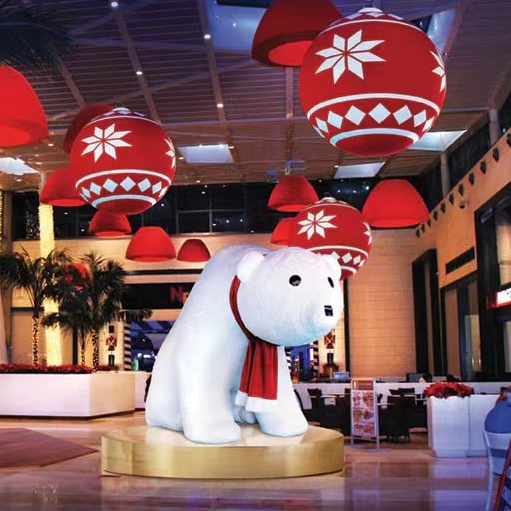 Giant Inflatable Animals Plush Inflatable Bear Christmas Inflatable Toy