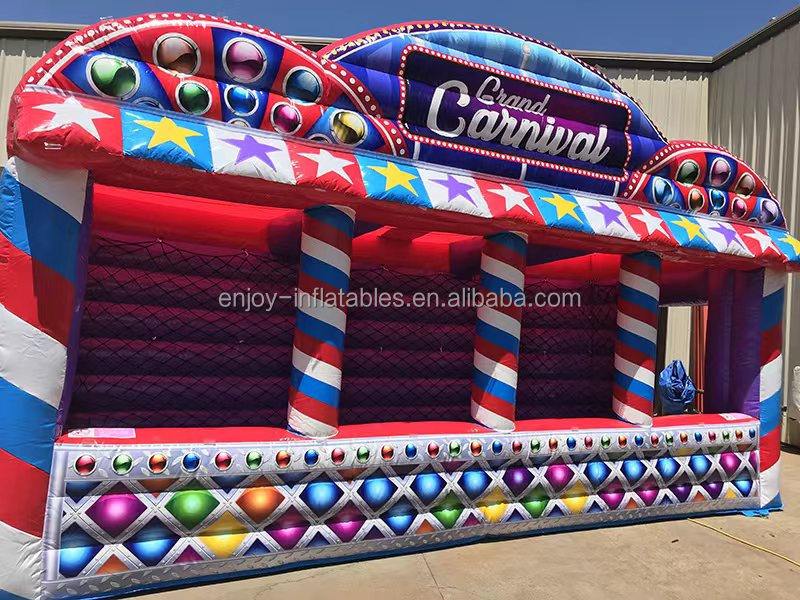 Led 4 In 1 Inflatable Grand Carnival Midway Carnival Booth Game Inflatable Sport Game Inflatable Concession Tent