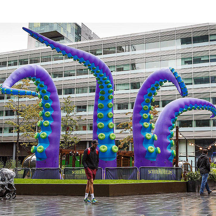 Advertising Inflatables 5 M Giant Inflatable Octopus Tentacles Model Ocean Decoration Inflatable Character Toys For Decoration