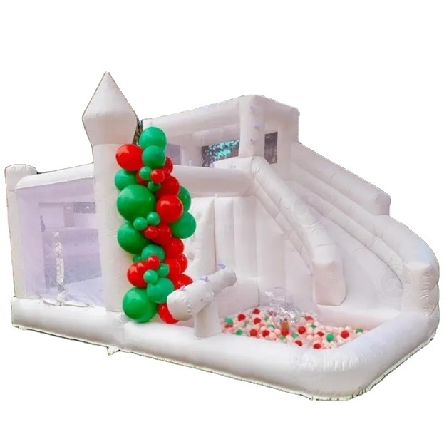 Toddler commercial use kids white bounce house white castle bounce house 13x13 inflatable bounce house for kids white