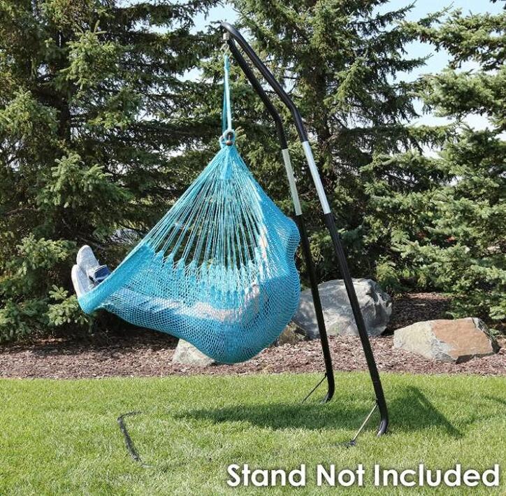 ENJOY Indoor Outdoor Hanging Hammock Chair Macrame Swing Chair Hanging Hammock Chair