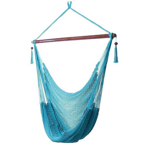 ENJOY Indoor Outdoor Hanging Hammock Chair Macrame Swing Chair Hanging Hammock Chair