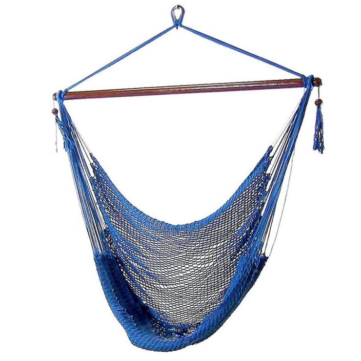 ENJOY Indoor Outdoor Hanging Hammock Chair Macrame Swing Chair Hanging Hammock Chair