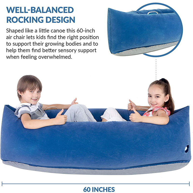 Air Lounger Chair Pea Pod Sofa Sleeping Bag Sensory Toys Inflatable Boat For Kid