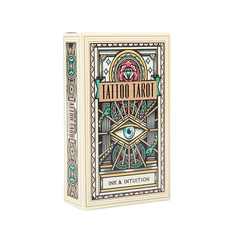 Tattoo Tarot Ink & Intuition Cards Beautifully ilustrated Set Of Featuring Vintage Tattoo Deck Tarot Game 78 Cards Tarot Deck