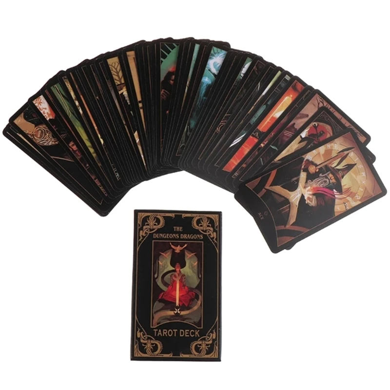 Tarot Cards, The Dungeon & Dragons Tarot Divination Game Card Party Favor Board Game Fun Game Oracles Card for Beginner