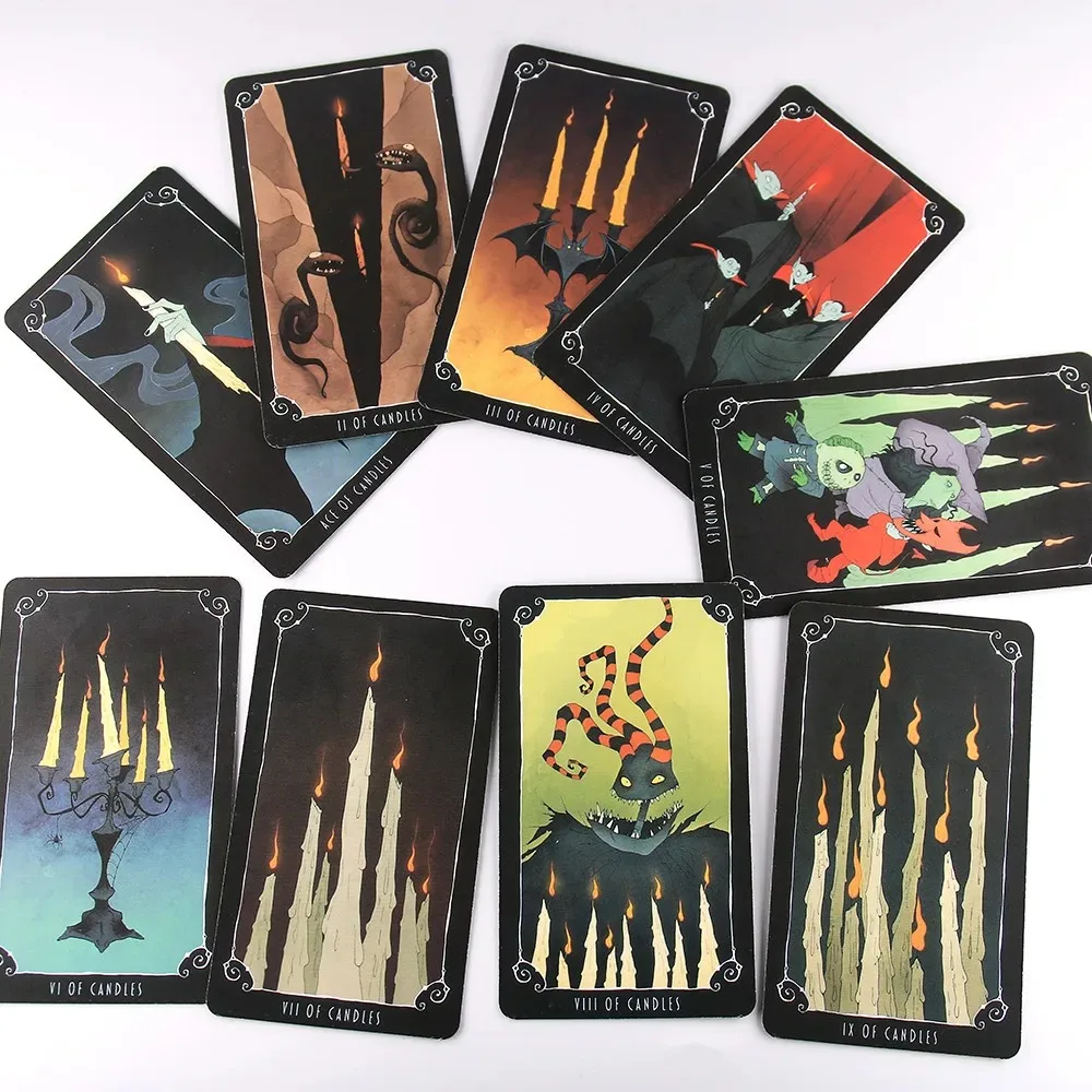 12x7 Big Size The Nightmare Before Christmas Tarot Deck Cards And Guidebook Explore Your Past Present And Future From Halloween