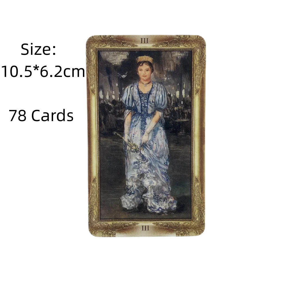 Impressionist Tarot Cards A 78 Deck Oracle English Visions Divination Edition Borad Playing Games Divination Card Game Tarot