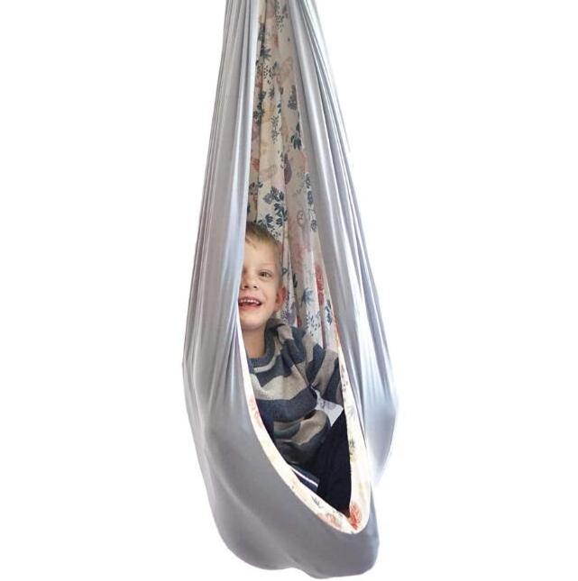 Indoor hanging kids therapy integration funny kids swing set hammock sensory swing