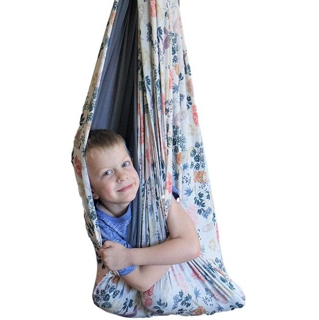 Indoor hanging kids therapy integration funny kids swing set hammock sensory swing