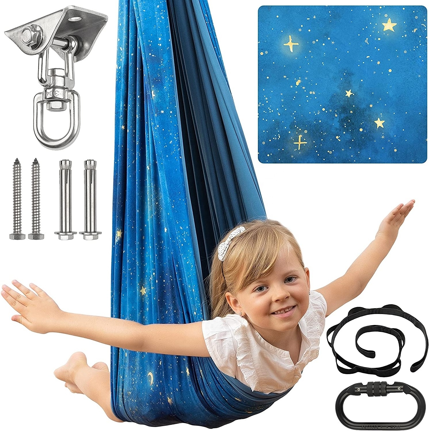 Kids Aerial Hammock kids Snuggle sensory therapy swing