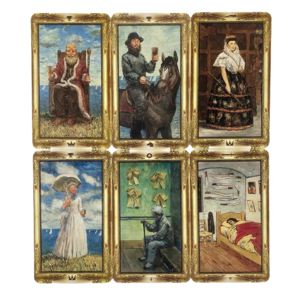 Impressionist Tarot Cards A 78 Deck Oracle English Visions Divination Edition Borad Playing Games Divination Card Game Tarot