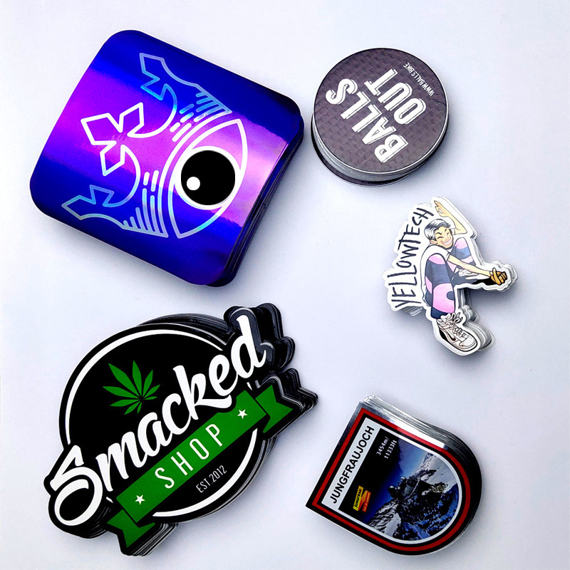 Custom Die Cut Vinyl Stickers sheets Printing packaging label Adhesive Waterproof kiss cut logo stickers