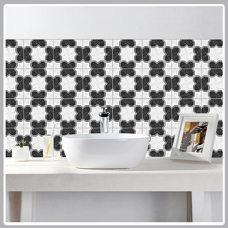 Wall Sticky Backsplash Vinyl Waterproof Mosaic Art Eclectic Peel And Stick Removable Bathroom Kitchen Wall Sticker Decals