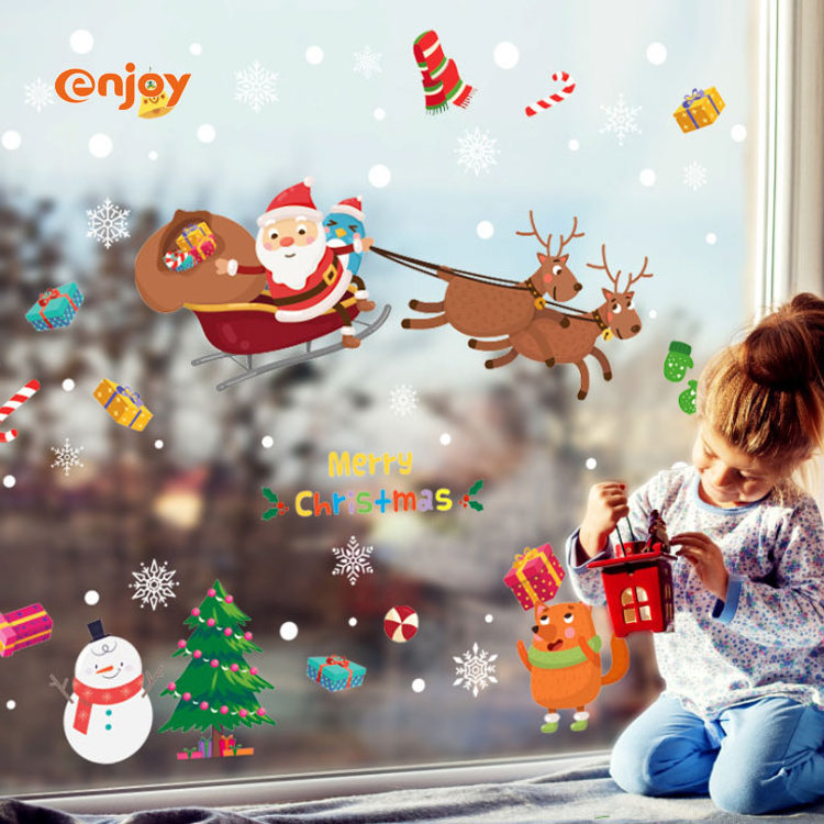 Hot Sale Sticker Items Products Christmas Decoration for Indoor Outdoor