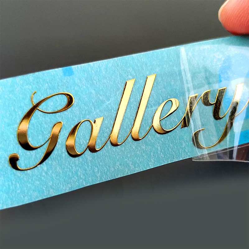 Professional Custom Gold Foil Stamping Embossed Printed Round Logo Sticker Manufacturer