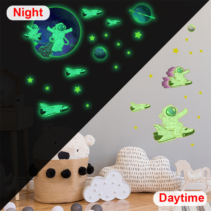 Fluorescent Christmas Halloween  Stickers Fluorescent Luminous Wall Vinyl Decorative Logo waterproof Sticker Bedroomceiling