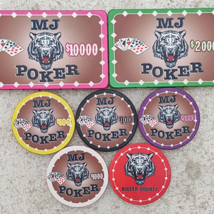 Classical Professinal 10g Ceramic Casino Poker Chips and Plaques