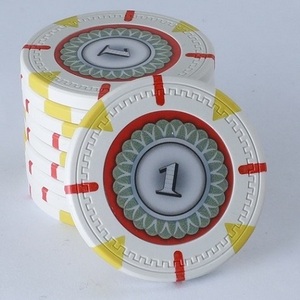 NEW $1 White Casino Professional 13.5 Gram Clay Poker Chips