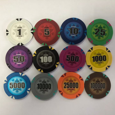 Customized  Sticker 11.5G ABS Poker Chips