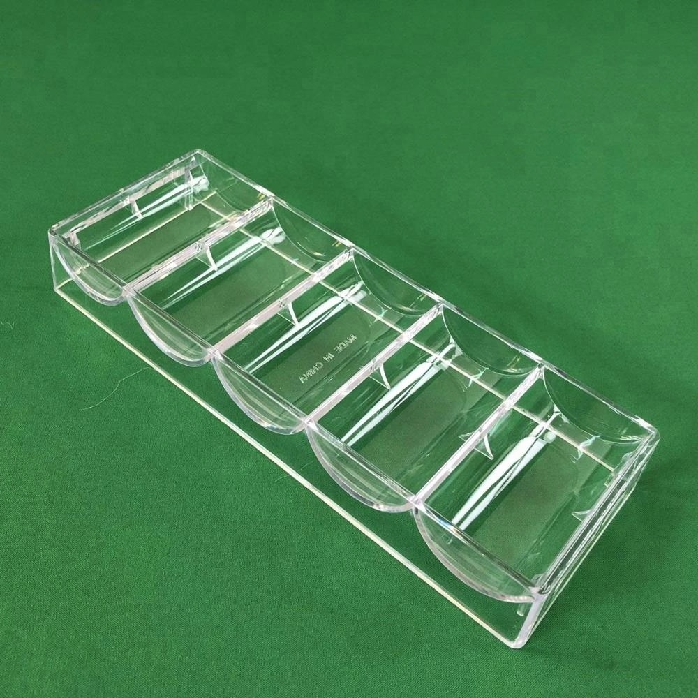 Clear Acrylic Poker Chip Rack-Holds 100 Chips