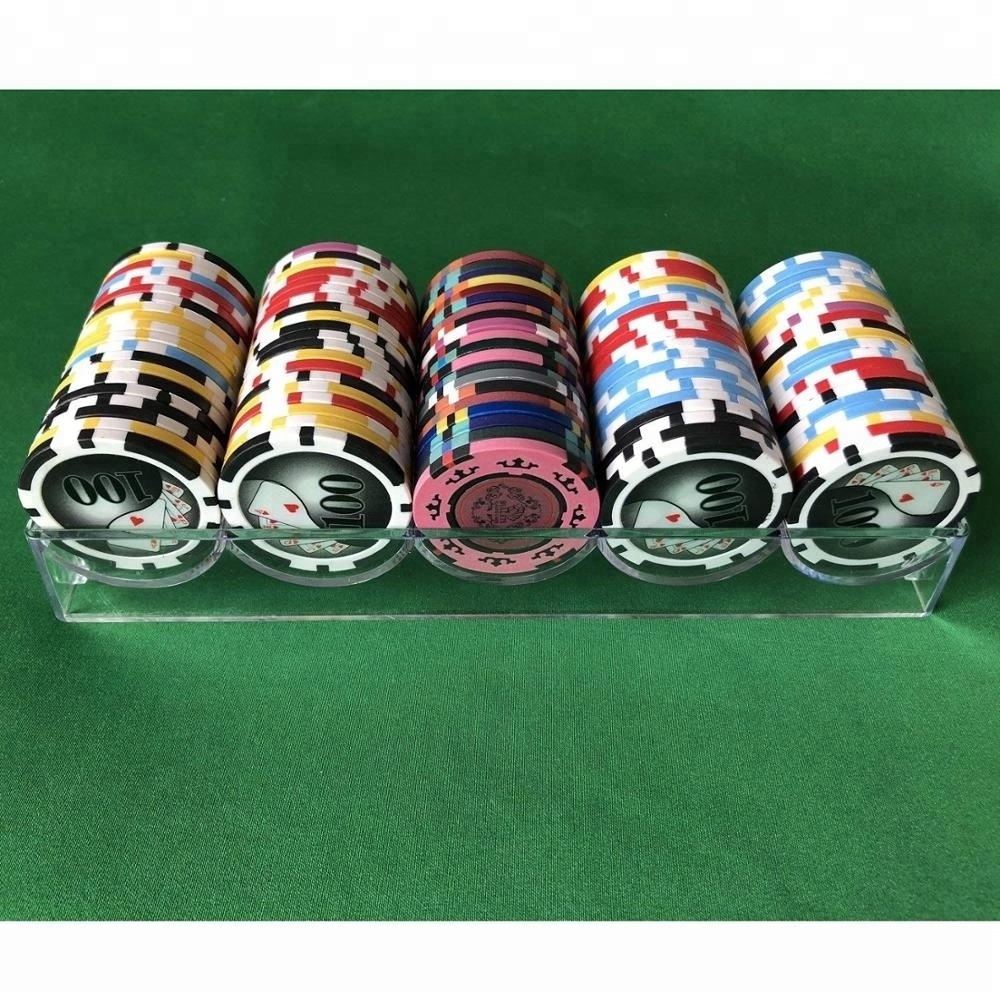 Clear Acrylic Poker Chip Rack-Holds 100 Chips