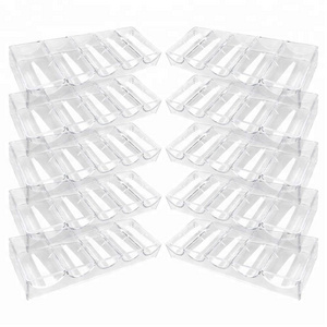 Clear Acrylic Poker Chip Rack-Holds 100 Chips