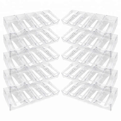 Clear Acrylic Poker Chip Rack-Holds 100 Chips