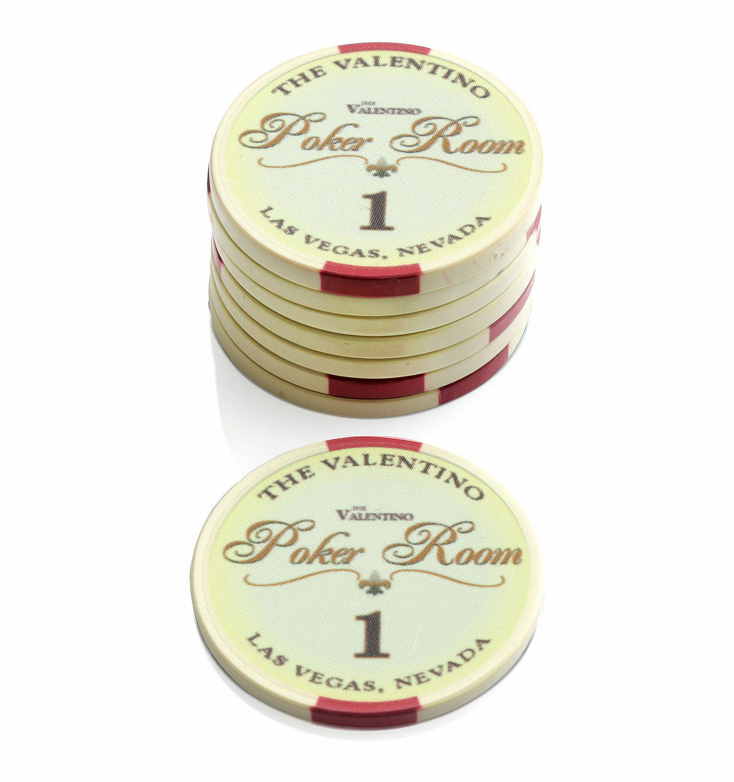 Comfortable 10G Custom Ceramic VALENTINO POKER CHIPS